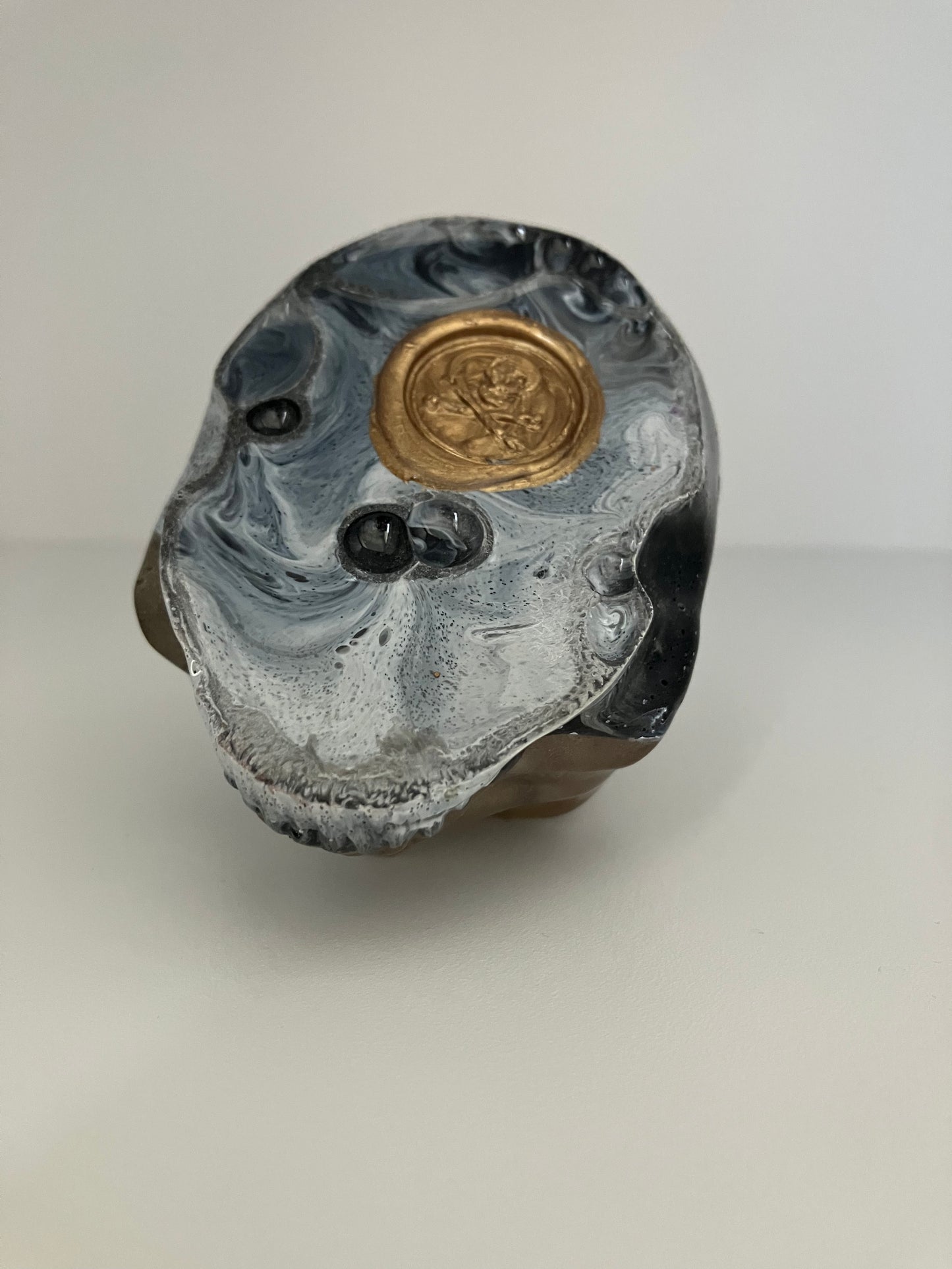 TETE DE MORT 300g Blanc/Noir