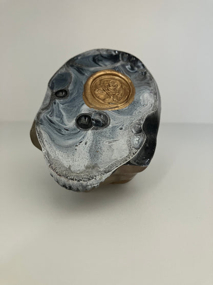 TETE DE MORT 300g Blanc/Noir